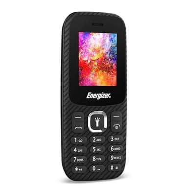 Energizer - Mobile E13-2G - Telefono Cellulare doppia Sim - Batteria 1000 mAh – Radio FM, Torcia LED - Nero - Mini SIM - 32Mb -