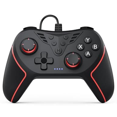 RivalPlay Controller PC con 2 Pulsanti di Mappatura, Cablato Gamepad Joystick Compatibile per Win (7/8/8.1/10/11) con Vibrazione Regolabile, Plug And Play