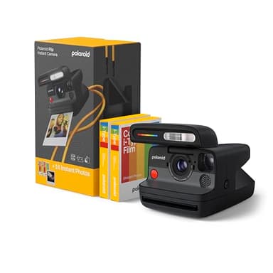 Polaroid FLIP - Pacchetto fotocamera istantanea nera + pellicola a colori (16 foto)