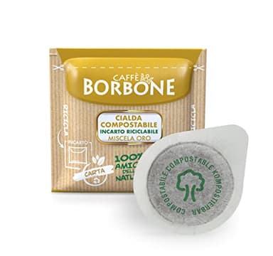 CAFFÈ BORBONE Cialda Compostabile, Miscela Oro - 50 Cialde - Sistema ESE