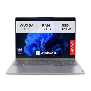 Lenovo - Notebook 16 Pollici ThinkBook 16 G7 IML Pc Portatile Professionale Windows 11 Pro, Intel Core Ultra 5 125U, RAM 16GB DDR5 512GB SSD NVMe, Laptop Grafica Intel UHD Audio Dolby Camera FHD 1080p
