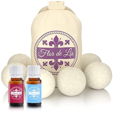 Ammorbidente Biancheria, Palline Per Asciugatrice Di Lana Con Oli PROFESSIONALI Al Profumo Di Lenora e Bucato Esclusivo| Gomitolo Cattura Peli