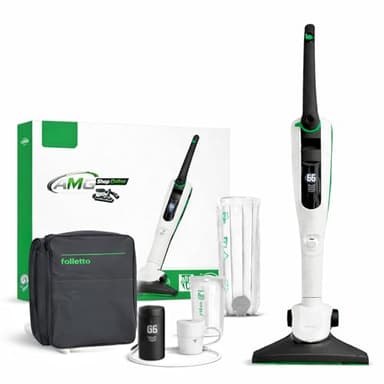 AMG Shop Online Aspirapolvere Senza Fili Folletto VK7s ULTIMA GENERAZIONE con 1 Batteria + 1 Caricatore + 6 Sacchetti con Dovina ORIGINALI + Borsa Accessori con Vari Tubi - Microfiltro 99,99%