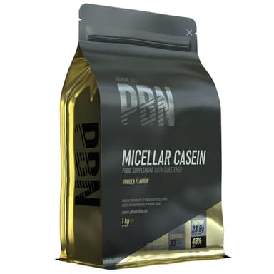 Premium Body Nutrition Integratore di Caseina Micellare, 1 Kg (Pacco da 1), Gusto Vaniglia
