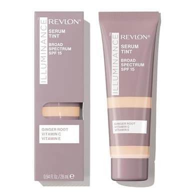 Revlon Illuminance Tinted Serum, Fondotinta in Siero Triplo Acido Ialuronico, Uniforma il Tono della Pelle, Illumina e Idrata per tutto il giorno, SPF 15, 117 Light Beige, 28 ml