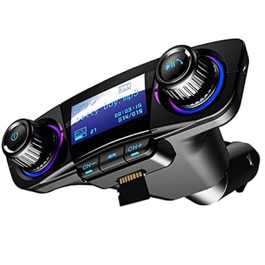 Bluetooth trasmettitore FM lettore MP3 kit vivavoce per auto wireless radio audio compatibile con Dual USB 5 V 2.1 A U disk TF Card