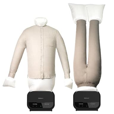 Cecotec Manichino da stirare e asciugare IronHero 1200 Mannequin Dry. 1200 W, rimuove le rughe e deodorizzato, 2 in 1: camicia e pantaloni, autonomia 180 min., controllo touch, timer.