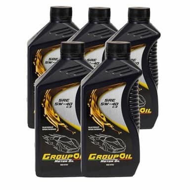 Lubrificanti GROUPOIL SAE 5W-40 C3 5x1L - Olio motore totalmente sintetico