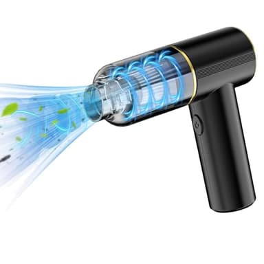 Aspirapolvere per Auto, Mini Aspirapolvere Portatile Senza Fili 4 in 1 da 16000 PA con Aspirazione, Soffiaggio e Funzione Gonfiabile, Potente Aspirapolvere, per Auto, Animali Domestici, Casa e Auto