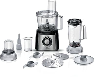 Bosch MultiTalent 3 Robot da Cucina Multifunzione Compatto - Oltre 50 Funzioni, 800 W, Ciotola 2,3 l, Accessori per Tagliare, Macinare, Affettare, Impastare, Grattugiare, Montare e Tritare Ghiaccio