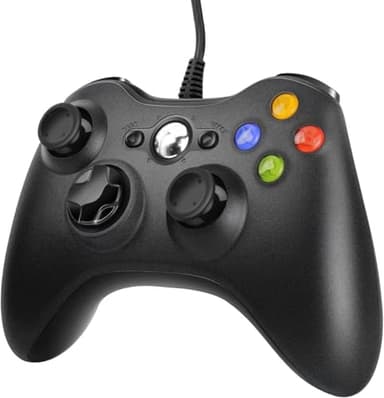 Controller per Xbox 360, PC Game Wired Controller Compatibile per Xbox 360 Slim, USB Joystick per PC(Windows 7/8 / 8.1/10 / XP/Vista)