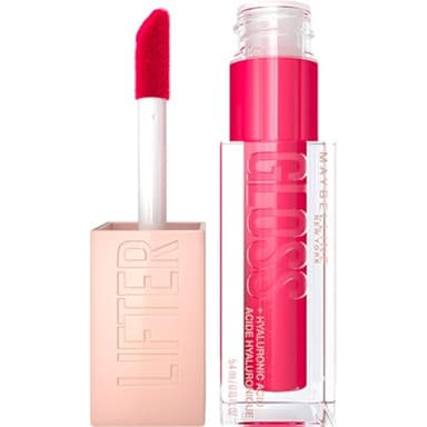 Maybelline New York Lucidalabbra Effetto Rimpolpante e Idratante, Labbra Definite, Con Acido Ialuronico, Lifter Gloss Candy Drop, Tonalità: 24 Bubblegum, 5,4 ml
