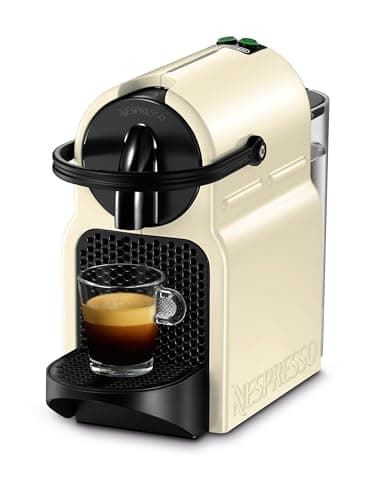 Nespresso Inissia EN80.CW, Macchina da caffè di De'Longhi, Sistema Capsule Nespresso, Serbatoio acqua 0.7L, Cream White