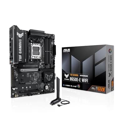 ASUS TUF GAMING B650M-PLUS, Scheda madre AMD micro-ATX, Ryzen 9000/8000/7000, DDR5 192GB, PCIe 5.0, 2 slot M.2, Ethernet Realtek 2.5Gb, DisplayPort, HDMI, USB Type-C, Aura Sync, Nero