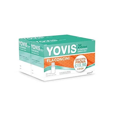 Yovis Flaconcini (BIPACK 10+10), miliardi di fermenti per il benessere della flora intestinale. Anche fuori casa.