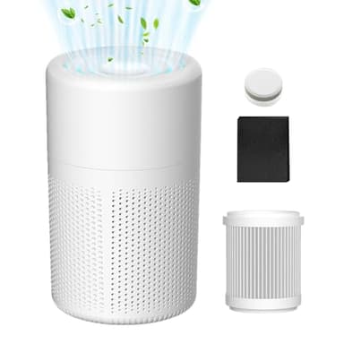 Purificatore d'aria per ambienti, Purificatore d'aria per animali domestici, Depuratori con filtrazione HEPA, Filtri d'aria, HEPA portatili da 28 dB rimuovono polvere, sostanze inquinanti, odori, cape