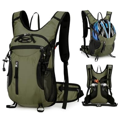 Outplea 15L Zaino Bicicletta e Moto Impermeabile - Sportivo Leggero per Mtb, Sci, Campeggio, Alpinismo