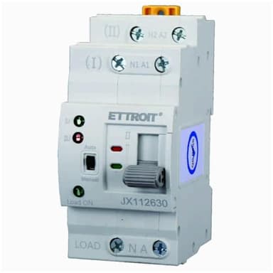 Ixtrima Interruttore di Trasferimento Automatico/manuale ATS, 2P 63A 230V Monofase, Commutatore Modulare DIN per ups, fotovoltaico, elettrico