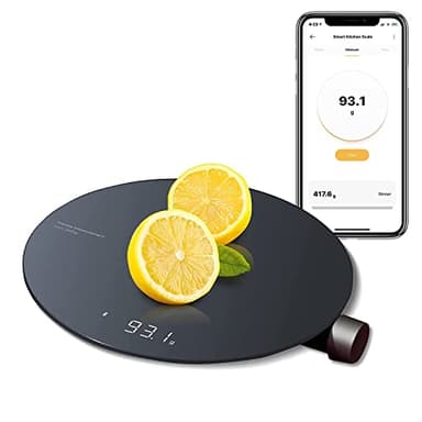 HOTO Bilancia Cucina Digitale, Bilancia Elettronica da Cucina Precisione 0,1g, Bilancia da Caffè, LED Display, Misure in 4 unità (g/ml/oz/lb:oz)