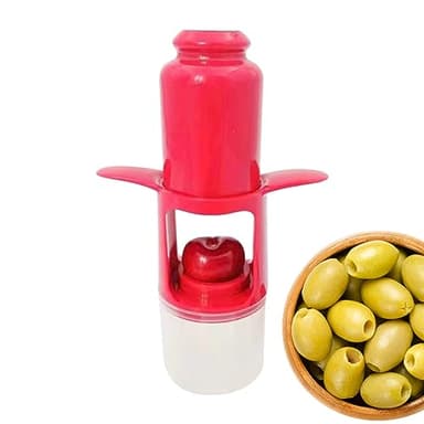 Fukamou Snocciolatore di prugne - Estrattore di noccioli per torsoli di Ciliegie,Dispositivo di rimozione Multiuso per snocciolare Ciliegie in Acciaio Inossidabile, Strumento per snocciolare Olive