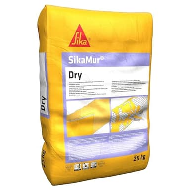 SIKA - Intonaco deumidificante - SikaMur Dry, Grigio - Traspirabilità estrema per pareti che "respirano" - Addio per sempre a umidità e macchie sui muri - 25kg