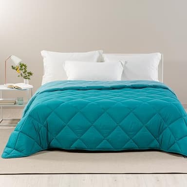 Caleffi - Piumone Matrimoniale Invernale 260x265 cm - Trapunta Matrimoniale Invernale per Inverno e Mezza Stagione - Copriletto in Microfibra Caldo e Morbido - Piumino Autunnale Made in Italy