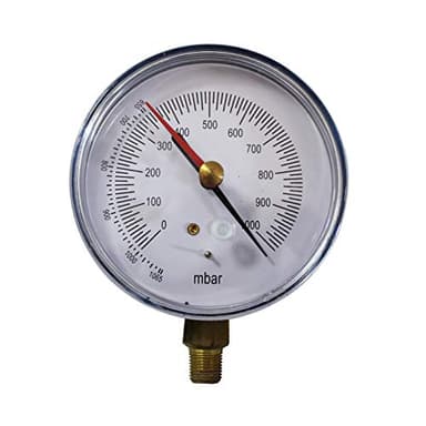 VACUOMETRO VUOTOMETRO Ø 80 POMPA VUOTO 1000/0 MBAR ATTACCO 1/8 NPT