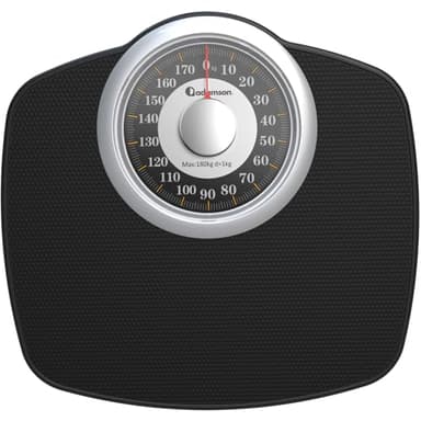Adamson A25 Bilancia Pesapersone Meccanica, Analogica, Fino a 180 kg, Piedini Anti Scivolo – Durevole, Accurata, Precisa – 20 Anni di Garanzia – Per casa – Camera da Letto e Bagno - Gold