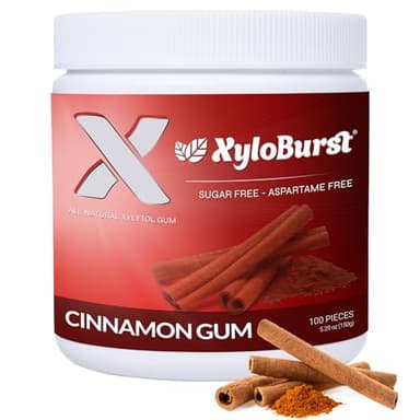 XyloBurst - xilitolo Chewing Gum Jar cannella - 100 pezzo/i