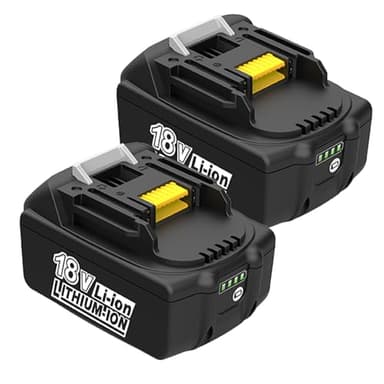 Energup 2 Pezzi 18V 5500mAh Batteria per Makita Batteria 18V BL1850 BL1850B BL1840 BL1830 BL1820 BL1815 con Indicatore LED