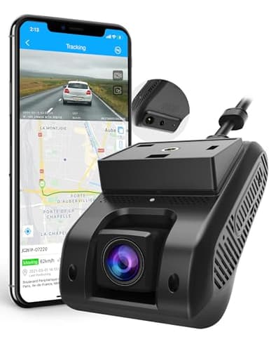 LNCOON ADAS Dashcam WiFi 4G, Telecamera per Auto, Anteriore e Interno Monitor Remoto Video in Diretta Videocamera Doppia per Auto con GPS, Registrazione in Loop, Visione Notturna, G-Sensor, SOS