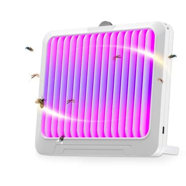 AILEDA Trappola Zanzare, Lampada Antizanzare, 360° L'esca viola per Mosche Trappola, 1 dispositivi + 6 carte colla, Atrappola per insetti volanti plug-in per zanzare, mosche, mosche della frutt