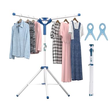 Wuciray Stendino Verticale Pieghevole Estensibile 110-180cm Stendino da Esterno Allungabile Balcone Interno Campeggio