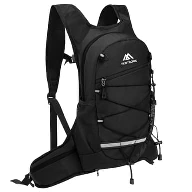 Flintronic Zaino da Bici Leggero e Traspirante, 8L Zaino da Ciclismo Impermeabile, Zaino per l'idratazione, Borsa Riflettente, Zaino da Corsa Pieghevole per Ciclismo, Jogging, Escursionismo