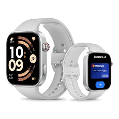 XIAOMI Redmi Watch 6 NFC, Smartwatch Uomo Donna, Activity Tracker AMOLED 2.07'' con Monitoraggio di Frequenza Cardiaca, 150+ modalità sportive, Autonomia 24 giorno, 5ATM, GPS, Android&iOS, Argento