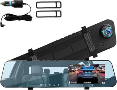 Dash Cam Auto 4K Full HD Dashcam con GPS,Registrazione in Loop, Visione Notturna a infrarossi,Sensore di Gravità,24H Monitor di Parcheggio,G-Sensor,Telecamera Auto 170° Grandangolo