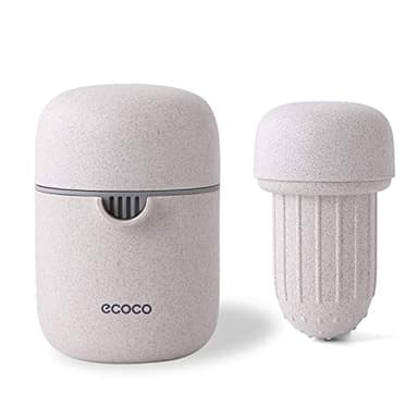 Meiyijia Spremiagrumi manuale, senza BPA, Spremiagrumi a Mano per Arance, Limoni, Agrumi, con Filtro(Beige)