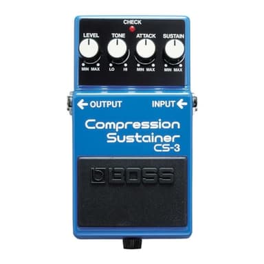 BOSS CS-3 Pedale Compressor/Sustain, Pedale compatto compressore/sustainer con circuitazione di alta qualità
