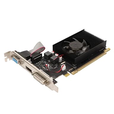 VBESTLIFE Scheda Grafica HD6450 da 2 GB, DDR3, 64 Bit, PCI Express 2.1 X16, 750/3600 MHz, Scheda Video per Giochi per PC Desktop con Interfaccia HDMI, DVI, VGA