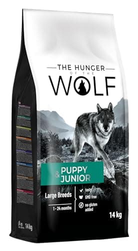 The Hunger of the Wolf Cibo secco per cuccioli e cani giovani di taglia grande e gigante, linea ad alto contenuto di pollame a base di pollo - 14 kg