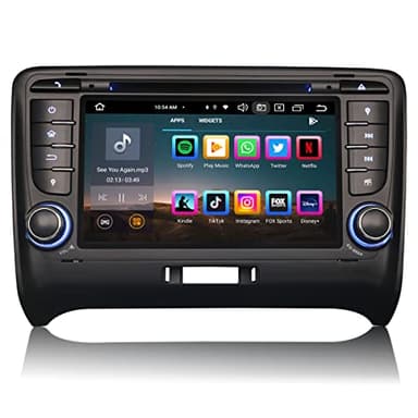 Erisin 8-Core 4GB RAM+64GB ROM Android 14 Autoradio per AUDI TT MK2 7 pollici Schermo Tattile Supporta GPS Navigatore DVD Senza fili CarPlay Android Auto DAB+ Bluetooth OBD2 TPMS SWC RDS Radio