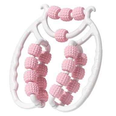 Massaggiatore Anticellulite,rullo massaggio muscolare,leg massage roller,massaggio gambe,Rullo Massaggiante Muscolare Gambe, Punti Trigger per Massaggiare i Muscoli Profondi (Rosa)