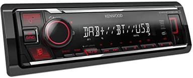 KENWOOD Sintolettore digitale (mechaless) con Bluetooth e DAB+ integrati (antenna inclusa), KMM-BT408DAB