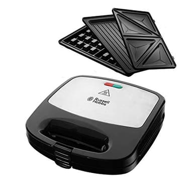 Russell Hobbs Fiesta Sandwich Maker Deep Fill 3 In1, 760 W, Nero, 25,5 X 16,3 X 29,8 Cm