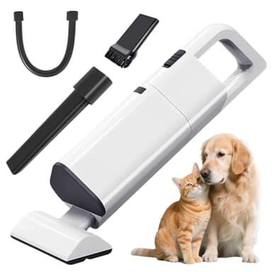 Peelanmall Aspirapolvere portatile senza fili con potenza di aspirazione 20000Pa, filtro HEPA, 5 accessori per peli di animali domestici, auto e casa