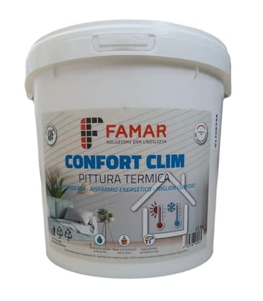 Generico Idropittura Termica Anticondensa Termoisolante per interni - 14 L - Bianco - Pittura con microsfere di vetro antimuffa