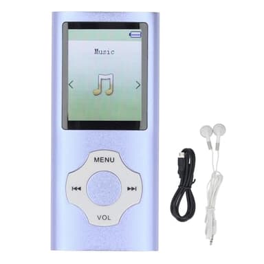 POENVFPO Hifi MP3 MP4 Player con Registrazione Vocale, Schermata a Colori da 1.8 Pollici da 128 GB Video di Memoria Espandibile Lettore di Musica con Record Vocale del Libro Elettronico per (Viola