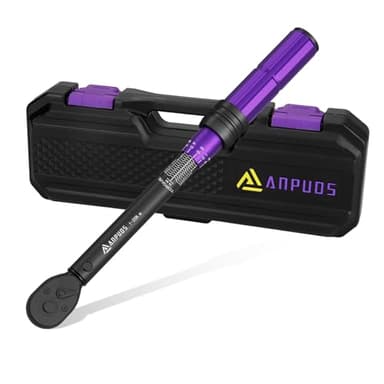 ANPUDS Chiave Dinamometrica 1/4”, 1-25 Nm Chiave Dinamometrica Bici e Moto con 0,1 Nm Microregolazione, Testa Bidirezionale a 72 Denti, Precisione ± 3% per Bici da Strada e Mountain