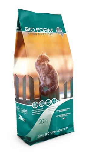 BIO FORM CAT ADULT MIX Pollo con Pesce e Verdure 20Kg. Alimento completo per Gatti adulti. Croccantini per gatti. Cibo secco per gatti.