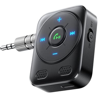 2025 JOYROOM Bluetooth 5.4 Auto, Ricevitore Aux 【Basso E Hifi Stereo】 Vivavoce Bluetooth Per Auto con Indicatore LED, Aux con 16 Ore di Riproduzione